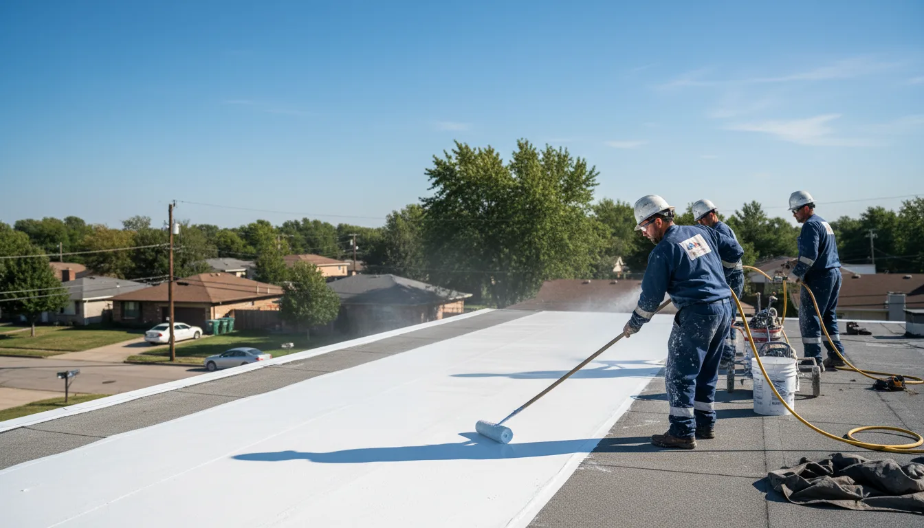 Commercial roof coating in Oakfield, TN near me